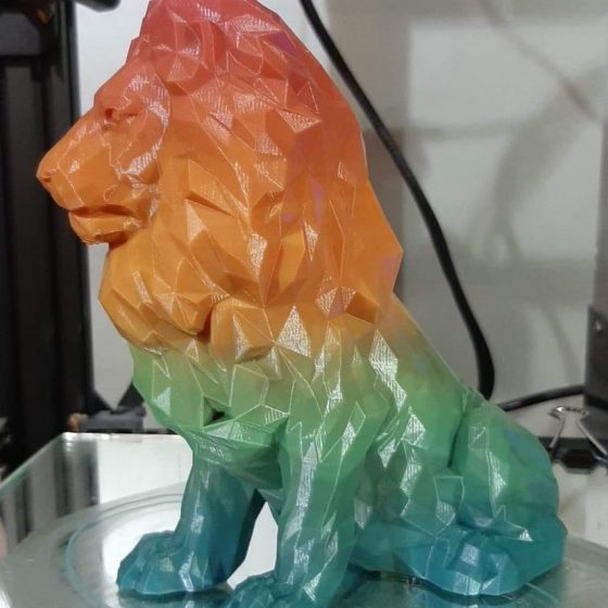Réalisations 3D -Décoration - Statue Lion - Pro3DTech