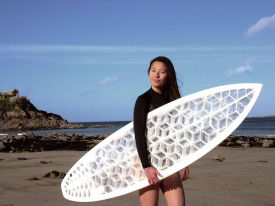 Planche de surf imprimée en 3D - Crédit Photo WYVE SURFBOARDS